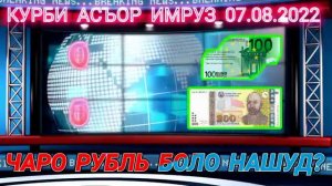 Курби аьсор имруз 07.08.2022 Чаро рубл Боло нашуд