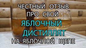 Яблочный дистиллят на яблочной щепе + Дегустация и честный отзыв