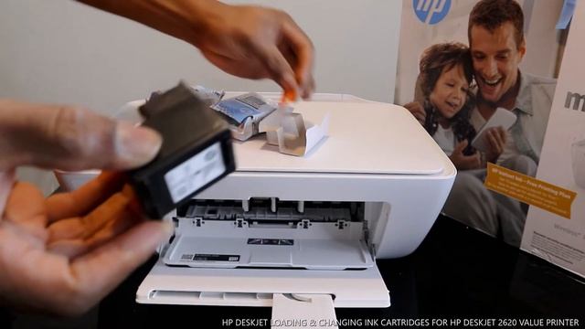 LOADING & CHANGING INK CARTRIDGES FOR HP DESKJET 2620 VALUE PRINTER смотреть онлайн