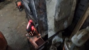 простая приставка-горелка на отработке для печи