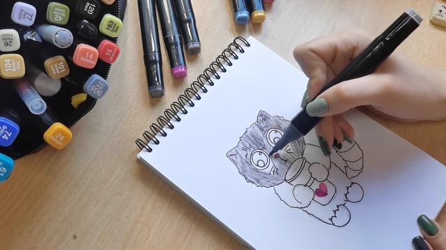 КАК ЛЕГКО НАРИСОВАТЬ КОТЕНКА / МК РИСУНОК КОТЕНКА #КАКНАРИСОВАТЬ #МКРИСУНОК