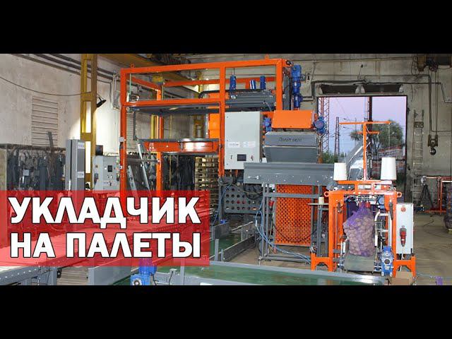 Робот укладчик на паллеты (видео)