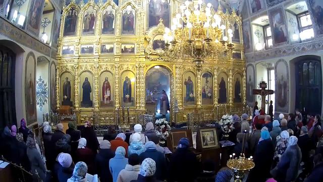 26.03.2017 Божественная литургия. Неделя 4-я Великого поста. Глас 7. смотреть онлайн