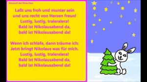 ❄Laßt uns froh und munter sein❄Текст песенки на немецком языке с переводом