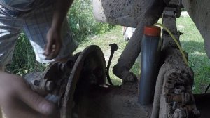 ГАЗ 66 снятие/замена заднего тормозного цилиндра