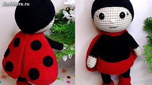 Амигуруми: схема Божья коровка | Игрушки вязаные крючком