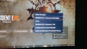 Upgrade Resident Evil 7 Gold edition pro PS5 como baixar