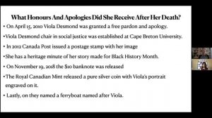 Mitali Interview with Rachel, Viola Desmond