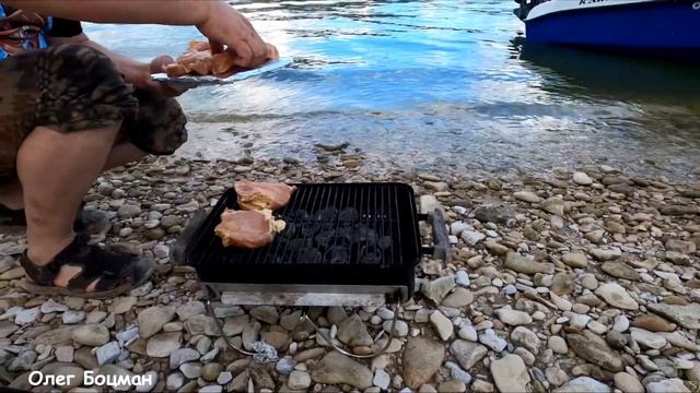 Карбонад фаршированный сыром, на Weber Go Anywhere. смотреть онлайн