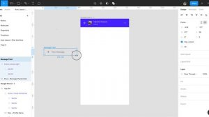 Figma : Auto Layout : Chat Interface