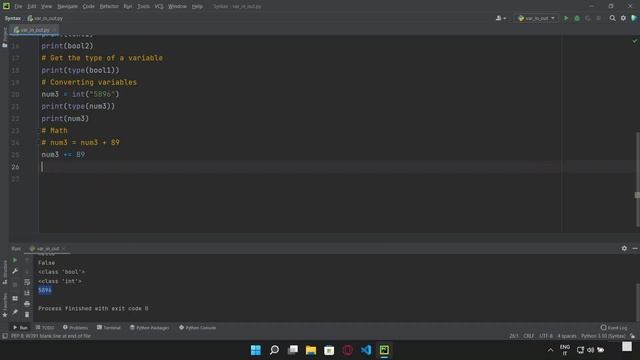 Python | #1: variables, input and output