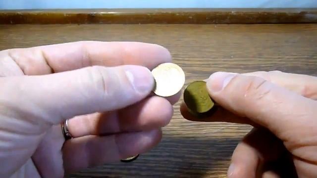 Чистка монет из латуни и алюминиевой бронзы смотреть онлайн