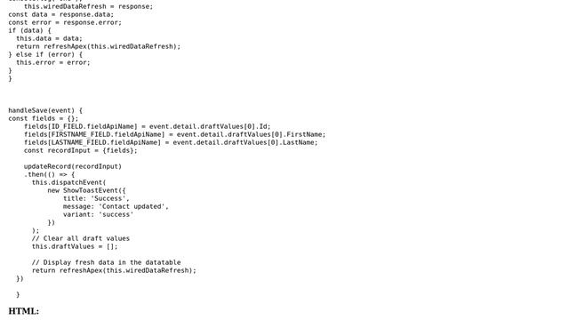Salesforce: Data Table with Inline Editing -- On click of Edit button Page got refreshed LWC смотреть онлайн