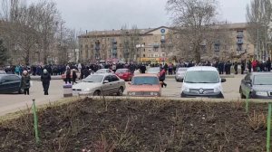 Мелитополь сегодня, 06.03.2022 . Melitopol today.06.03.2022 ДК Шевченко. Пункт соц.помощи населению