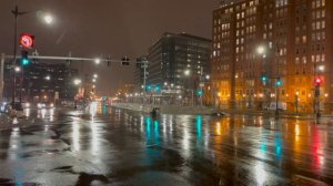 ⁴ᴷ⁶⁰ Relaxing Walk in the Rain at Night in Downtown Washington DC