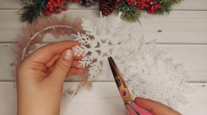 Невероятно крутой ОБОДОК СНЕЖИНКИ для девочки на утренник и просто к Новому году