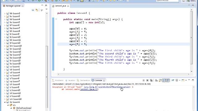 Declaring Arrays And Accessing Elements (Java Tutorial - Vol 4 - Sect 1) смотреть онлайн