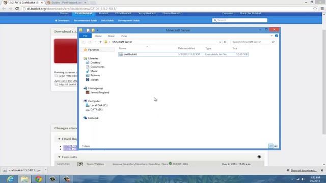 Minecraft: How to make a Bukkit server for 1.5.2!  (QUICK & EASY)