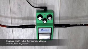 Ibanez TS9 Tube Screamer guitar pedal demo