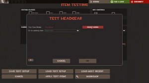 Создание предметов для TF2 : Appendix (Тестирование предмета в игре)