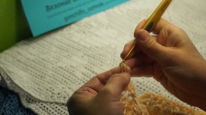 Ажурный ШАРФ узором "Петли СОЛОМОНА", Вязание КРЮЧКОМ (шаль № 158)