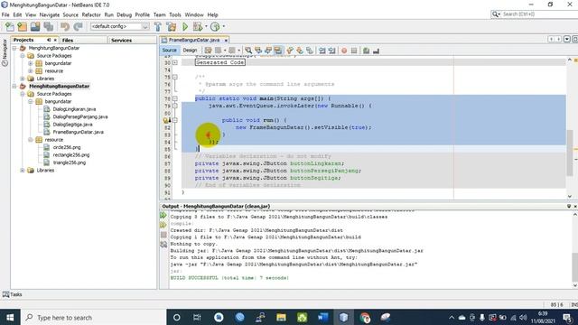 Contoh Membuka JDialog melalui JFrame Form pada Java menggunakan Netbeans смотреть онлайн