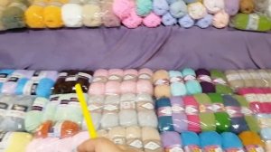 запасы пряжи для игрушек