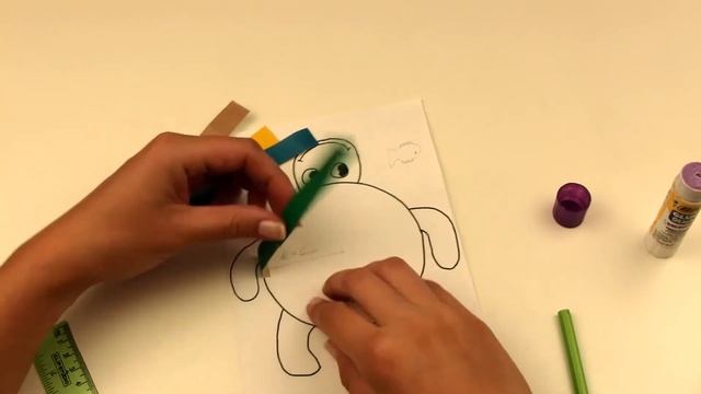 Черепаха из бумаги. Детская поделка DIY смотреть онлайн