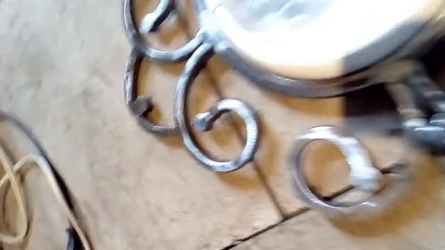 Холодная ковка.Дешёвый фонарь в ковку..Cheap lantern forging .. смотреть онлайн
