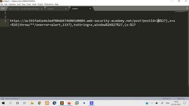 Reflected XSS in a JavaScript URL with some characters blocked [Solution Video]