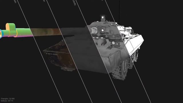 AMX 10 Wheeled Tank Destroyer 3D Model смотреть онлайн
