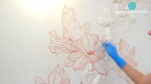 Ч1 из 3 Мастер-класс барельеф ветки магнолии своими руками