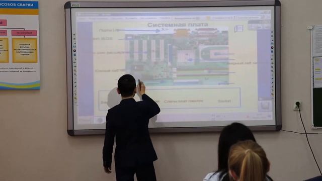 Фрагмент видеоурока с использованием интерактивной доски