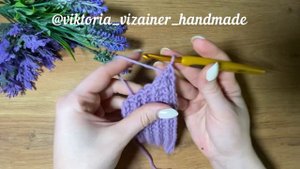 Идеальные прибавки при поперечном вязании крючком #вязаниекрючком#узорыкрючком