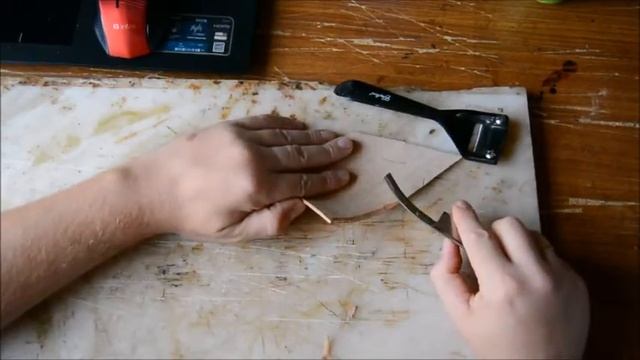 Кожа растительного дубления  3 способа истончения краев www.muzylevstyle.ru