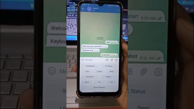 Control Your PC using your Telegram app