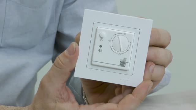 Монтаж рамки Schneider Electric Atlas Design на терморегулятор SPYHEAT ETL-308B