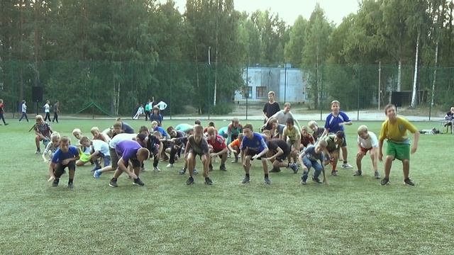 Танец от футболистов - ДОЛ "Голубое озеро"