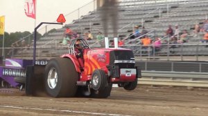Super Stock Diesel Tractors pulling at Benson June 1 2018