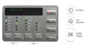 Стиральная машина Samsung серии Baikal -  Автовзвешивание белья