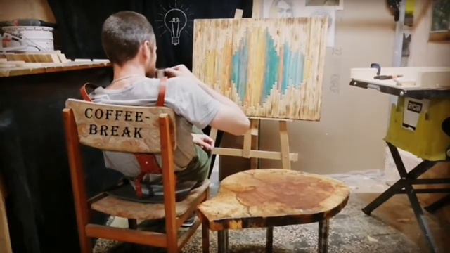 Процесс создания панно "Cobain" смотреть онлайн