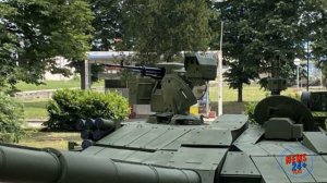 Презентация сербского модернизированного танка М-84 АС1 c динамической защитой
