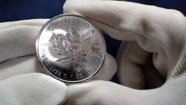 Инвестиции в Серебро 5$ 2014 Кленовый лист!!! Серебряные монеты Канады!!!