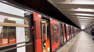 Электропоезд 81-740.4/741.4 ”Русич”  ”МЦД D3” №08 на станции метро Измайловская АПЛ