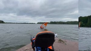 Невозможное - возможно! "Болотный виндсерфинг" на 100 литровых досках и парусах 5.0 на Истре!