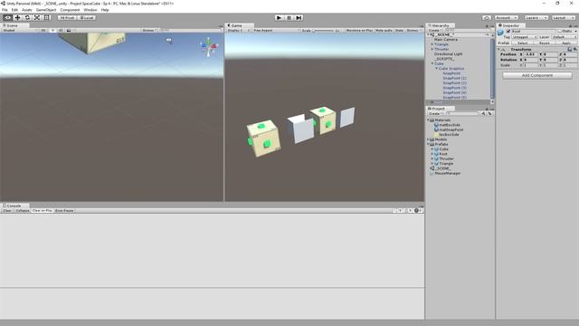 Unity Tutorial: Build-Your-Own-Spaceship in Project SpaceCube - Part 4