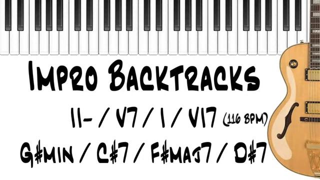 Impro Backtrack | II minor - V7 - I maj7 - VI7 | 116 BPM