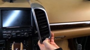 11-16 PORSCHE CAYENNE VENTS & RADIO DISASSEMBLY REMOVAL DISMANTLING REPLACEMENT
