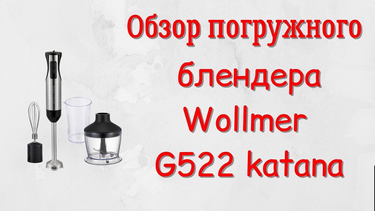 КАК ОБЛЕГЧИТЬ ЖИЗНЬ ХОЗЯЙКИ? Погружной блендер Wollmer G522 katana