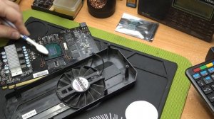 Меняю термопасту на видеокарте GTX1060 6Gb. Легко и просто - открутил, нанёс, закрутил